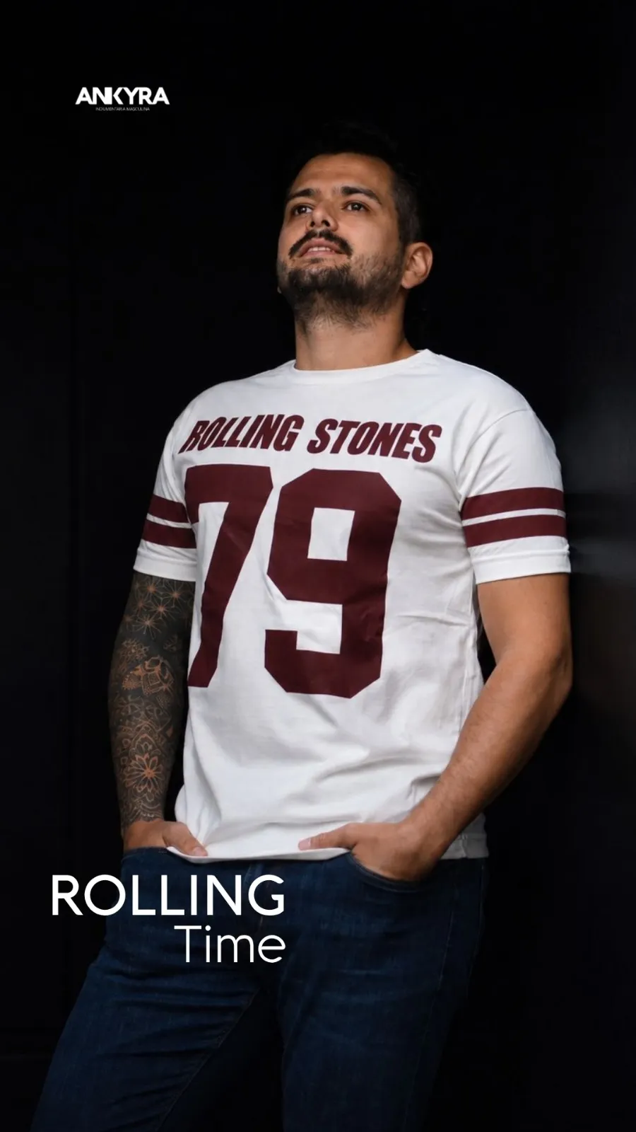 Remera Rolling Stones en estudio